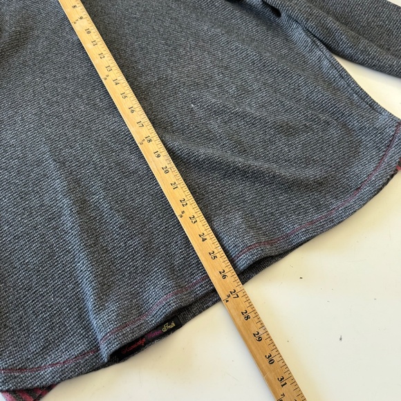 Robert Graham Designer Dark Heather Gray Casual Quarter Zip Sweater Mens LARGE - Picture 7 of 8